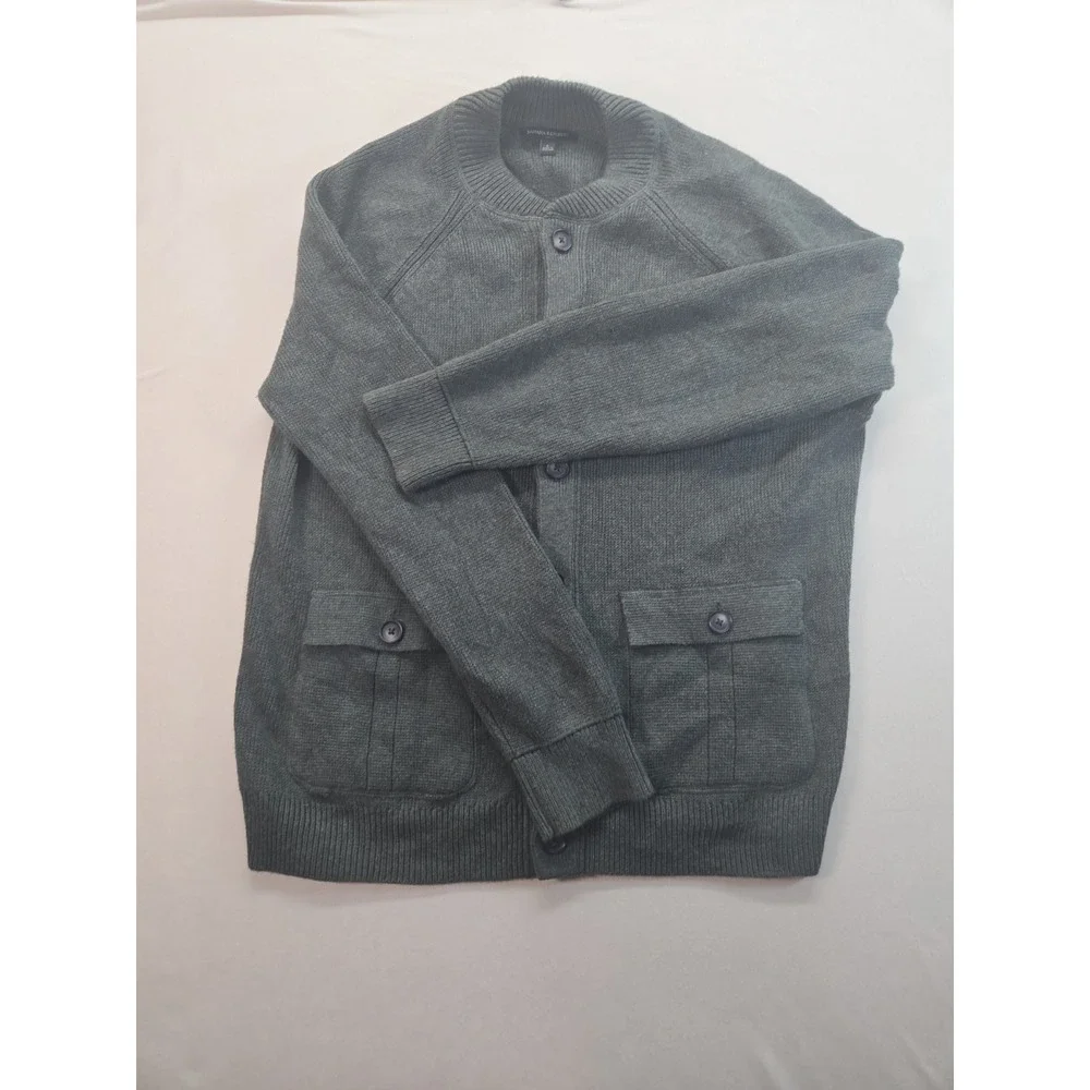 Banana Republic Men's Button-Up Cardigan Sweater – L  – Green